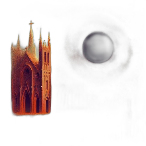 face, building, crown, robot transparent PNG cut-out