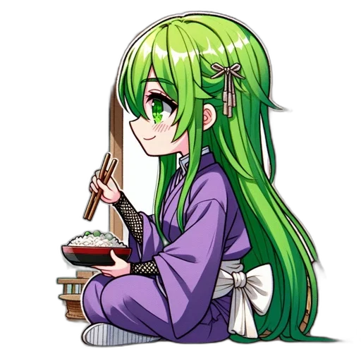 staff, food, pixel art, anime transparent PNG cut-out