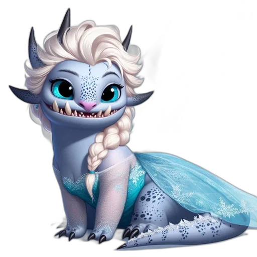 dragon, creature, animal, staff transparent PNG cut-out