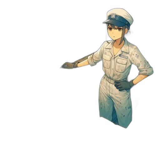 hat, staff, weapon, robot transparent PNG cut-out