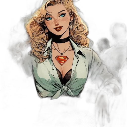 dress, comic book art, concept art, cartoon transparent PNG cut-out