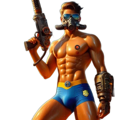 robot, weapon, concept art, cyberpunk transparent PNG cut-out
