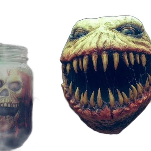 mask, bottle, creature, concept art transparent PNG cut-out