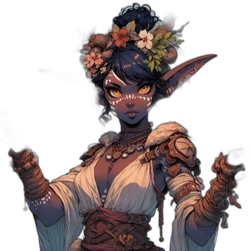 staff, dress, crown, mask transparent PNG cut-out