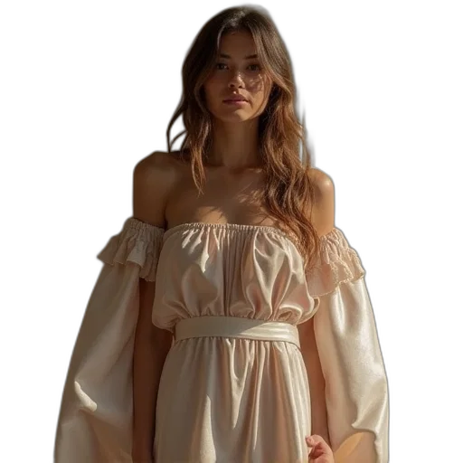 dress, photorealistic, concept art, earth tones transparent PNG cut-out
