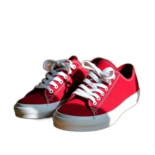 shoes, 3d render, photorealistic, red transparent PNG cut-out