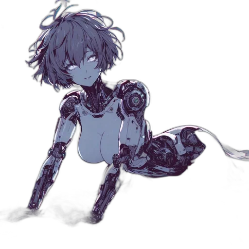 robot, creature, dress, weapon transparent PNG cut-out