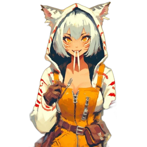staff, jacket, creature, mask transparent PNG cut-out