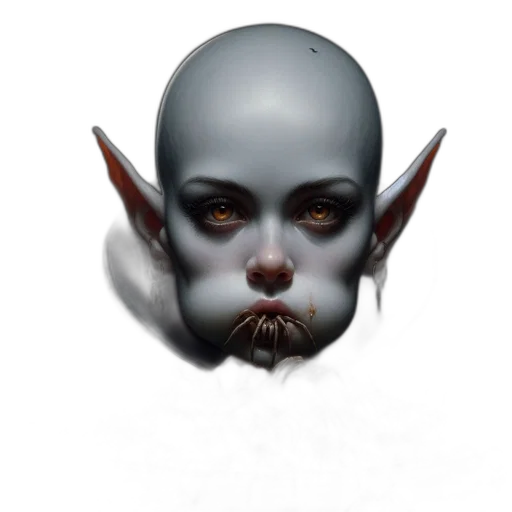 mask, face, creature, staff transparent PNG cut-out