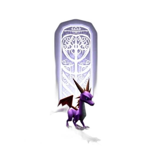 dragon, staff, creature, animal transparent PNG cut-out