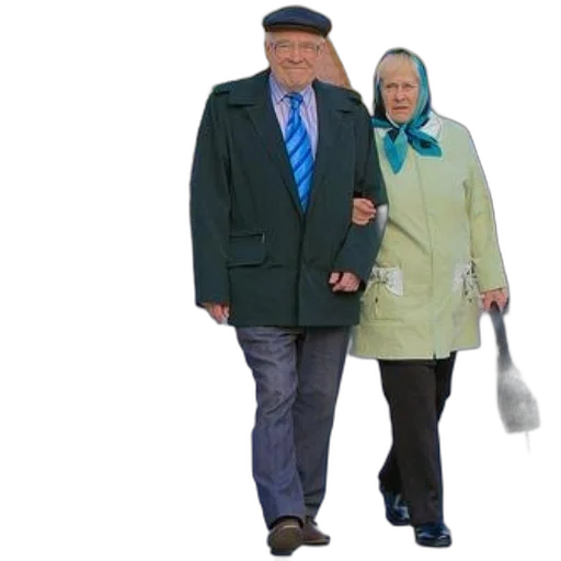 umbrella, jacket, staff, hat transparent PNG cut-out