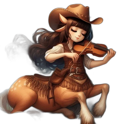 hat, staff, animal, fantasy art transparent PNG cut-out