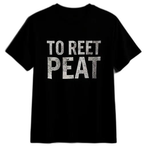 3d render, black, slogan, shirt transparent PNG cut-out