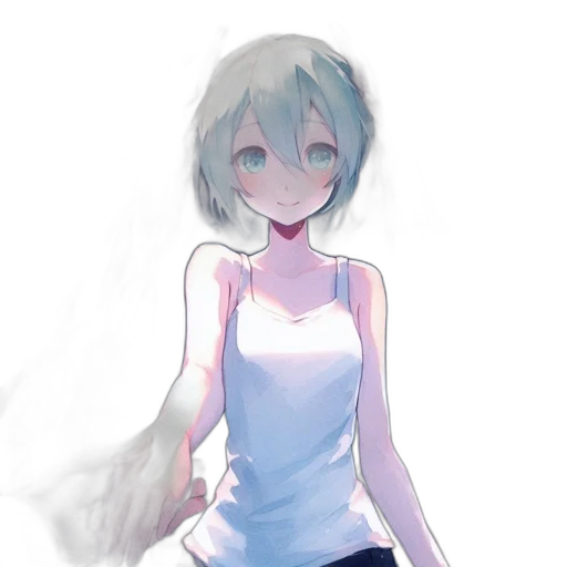 dress, robot, face, staff transparent PNG cut-out