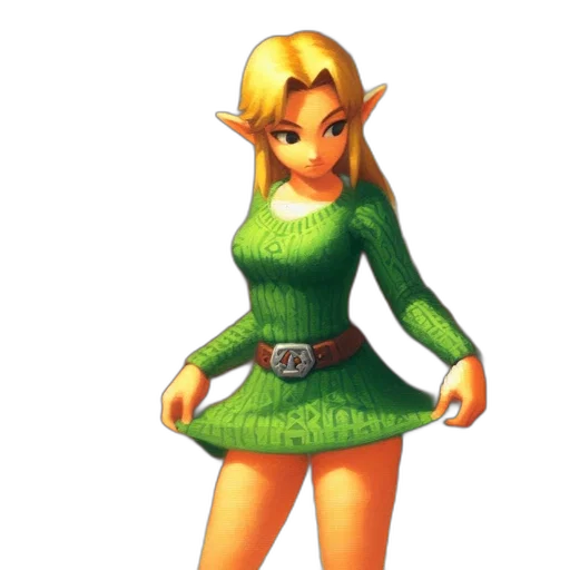 dress, staff, 3d render, concept art transparent PNG cut-out