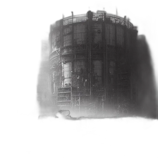 bottle, robot, building, weapon transparent PNG cut-out