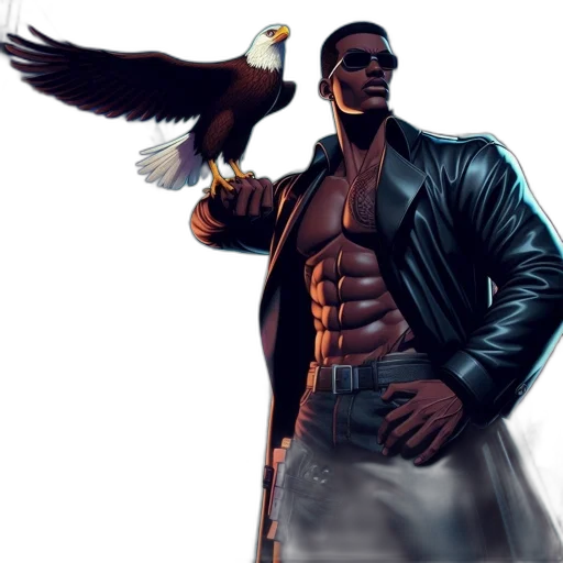 jacket, concept art, comic book art, fantasy art transparent PNG cut-out