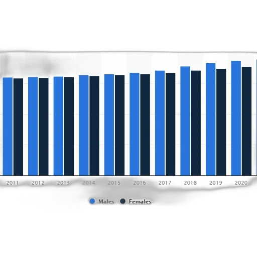 blue, bar, chart, shows transparent PNG cut-out