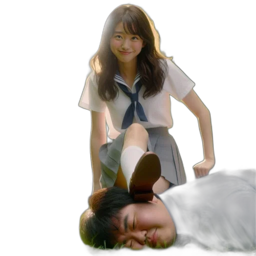 photorealistic, 3d render, oil painting, anime transparent PNG cut-out