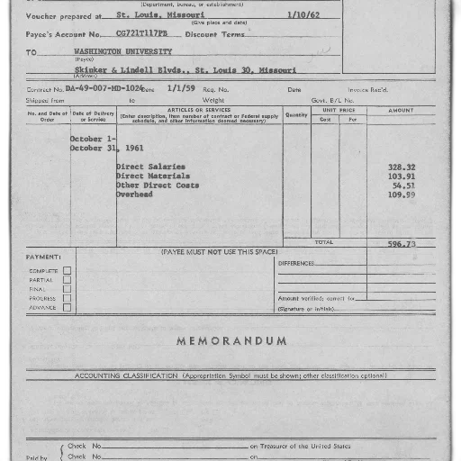 vintage, invoice, washington, university transparent PNG cut-out