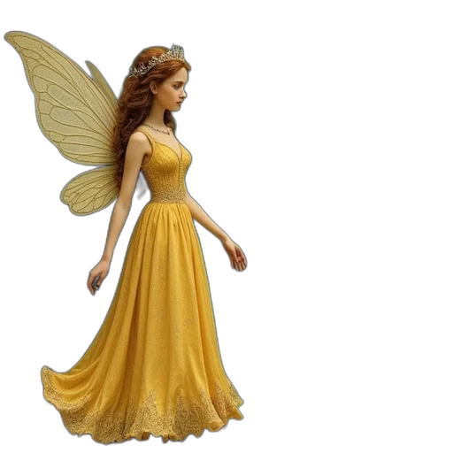 dress, 3d render, concept art, fantasy art transparent PNG cut-out