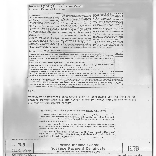 form, w-5, 1979, earned transparent PNG cut-out