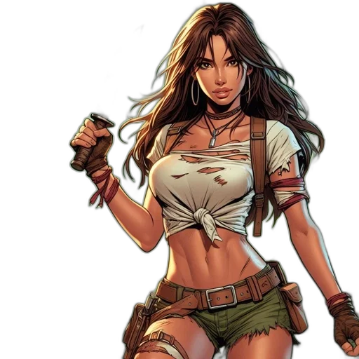 comic book art, concept art, fantasy art, pixel art transparent PNG cut-out