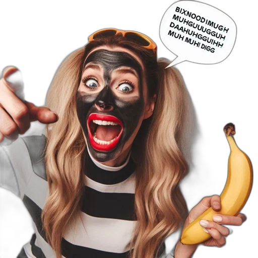 mask, woman, wears, opaque transparent PNG cut-out