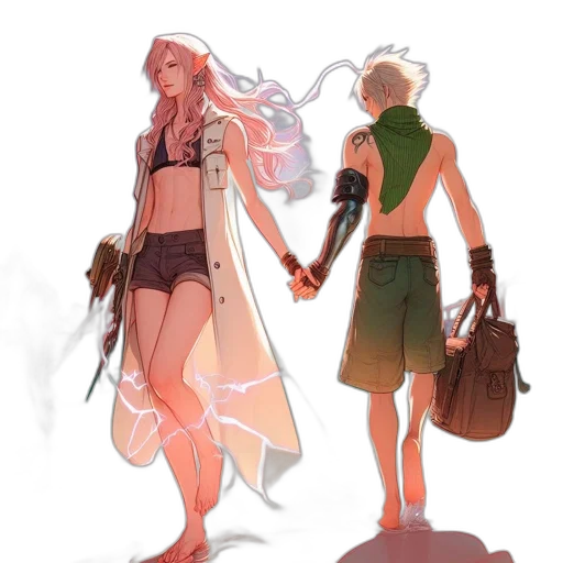 concept art, fantasy art, pixel art, watercolor transparent PNG cut-out