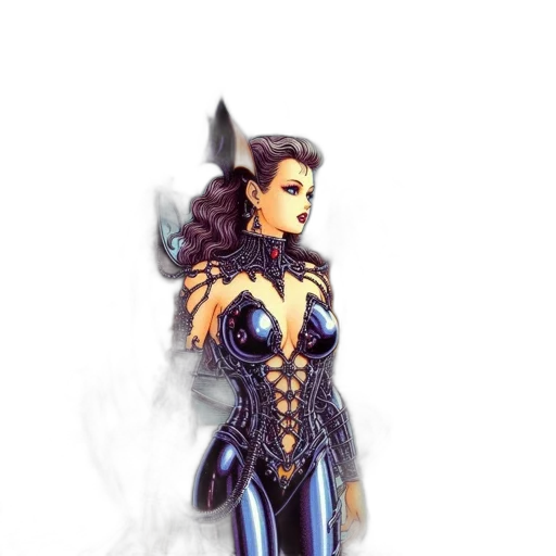 dress, fantasy art, comic book art, concept art transparent PNG cut-out