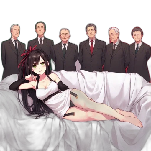 dress, anime, concept art, pixel art transparent PNG cut-out
