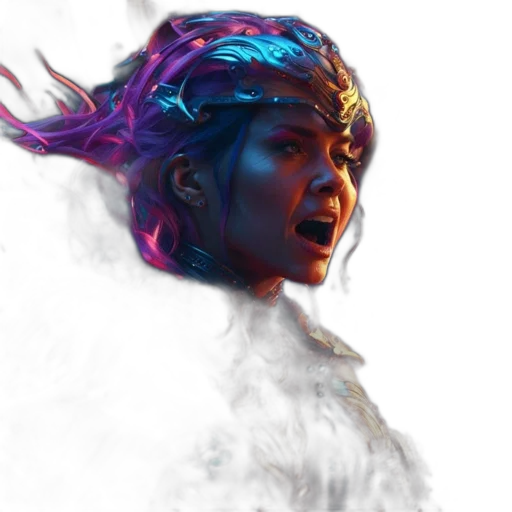 face, crown, mask, dragon transparent PNG cut-out