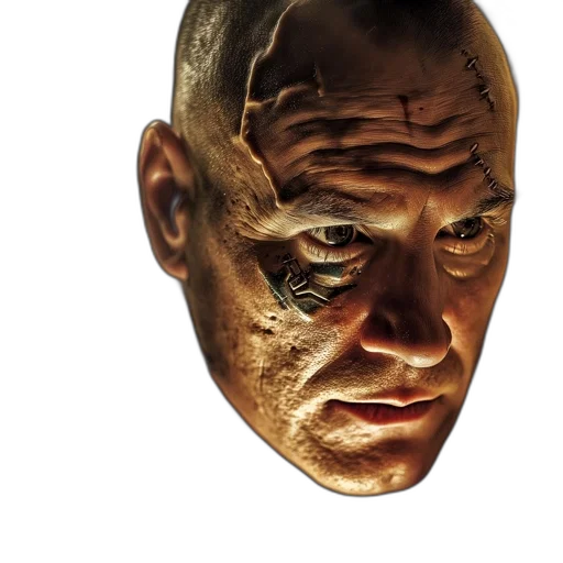 face, mask, robot, creature transparent PNG cut-out