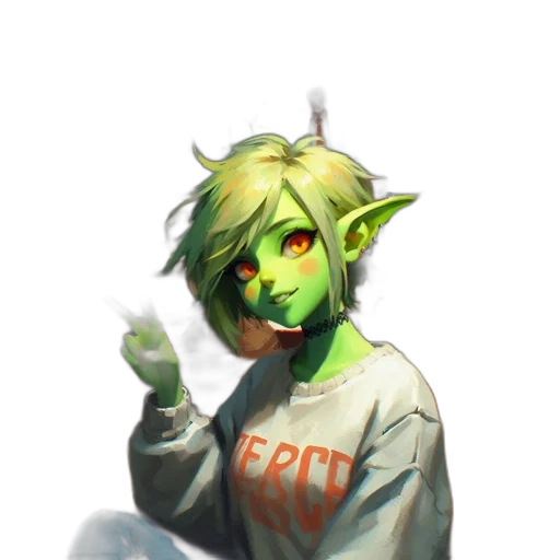 staff, jacket, creature, mask transparent PNG cut-out