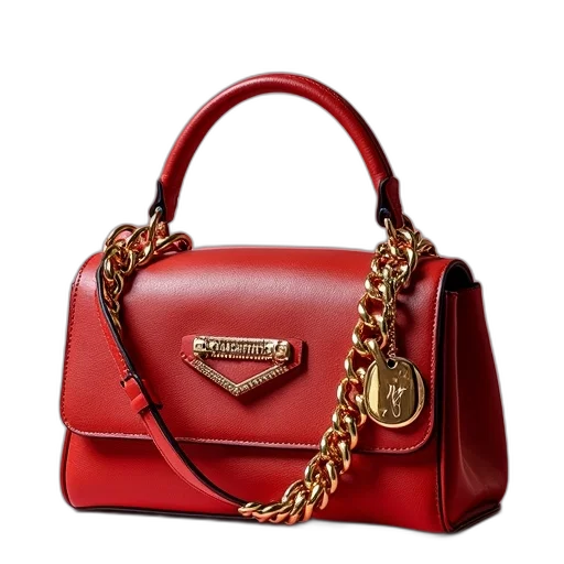jewelry, red, moschino, bag transparent PNG cut-out