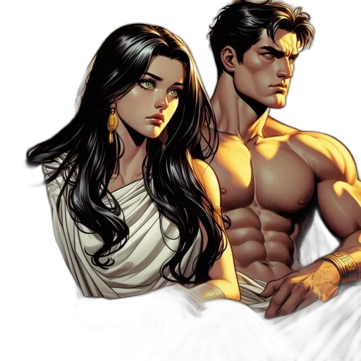 comic book art, concept art, fantasy art, photorealistic transparent PNG cut-out