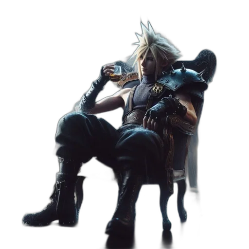 weapon, sword, jacket, staff transparent PNG cut-out