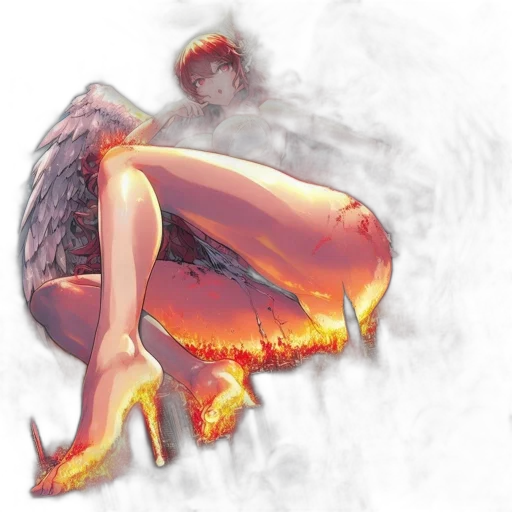 dress, creature, shoes, crown transparent PNG cut-out