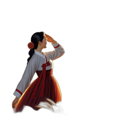 dress, staff, jewelry, weapon transparent PNG cut-out