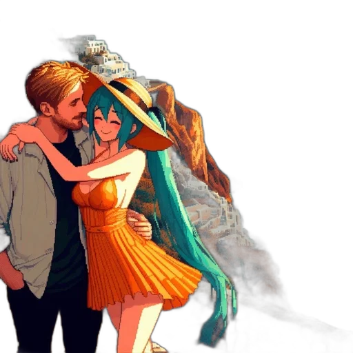 dress, mask, dragon, anime transparent PNG cut-out