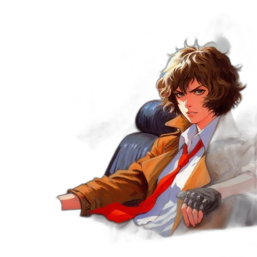 jacket, concept art, pixel art, watercolor transparent PNG cut-out