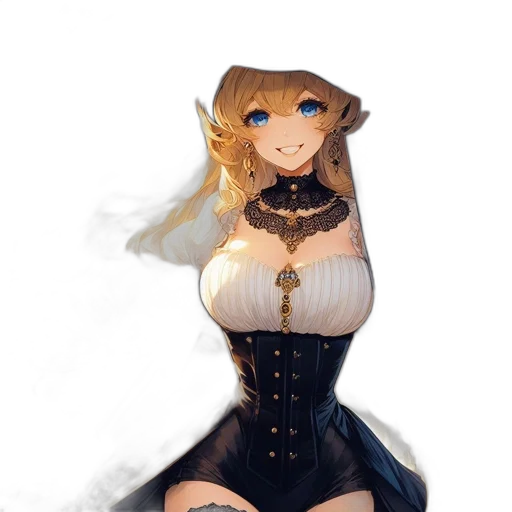 dress, robot, staff, mask transparent PNG cut-out