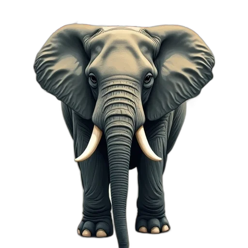animal, creature, 3d render, photorealistic transparent PNG cut-out