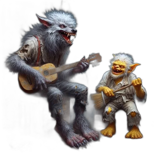 creature, concept art, fantasy art, 3d render transparent PNG cut-out