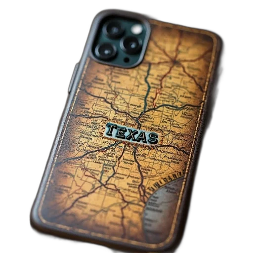 word, texas, map, phone transparent PNG cut-out