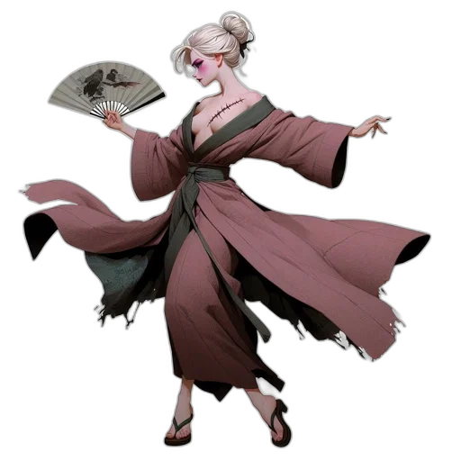 staff, umbrella, weapon, dress transparent PNG cut-out