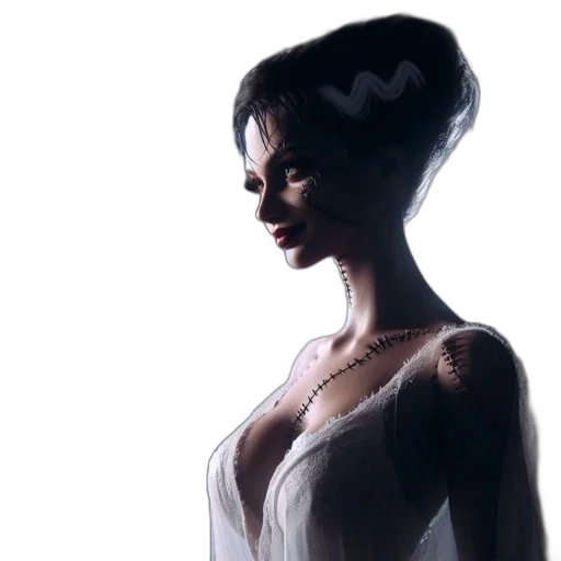 dress, jewelry, face, crown transparent PNG cut-out