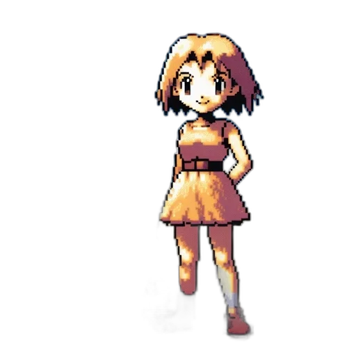 dress, staff, flower, weapon transparent PNG cut-out