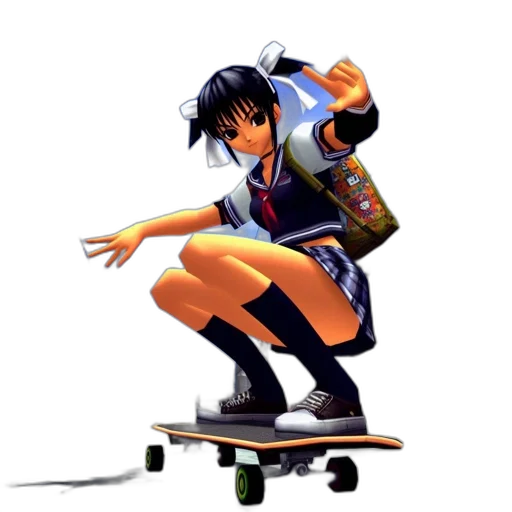 concept art, anime, 3d render, pixel art transparent PNG cut-out