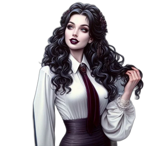 dress, fantasy art, concept art, comic book art transparent PNG cut-out